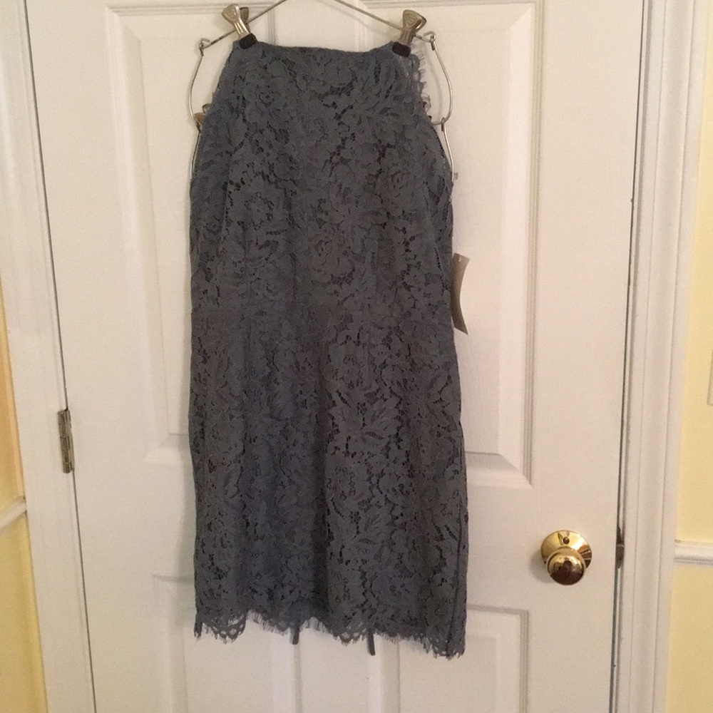 TOBI halter blue/grey bodycon dress NEVER WORN!